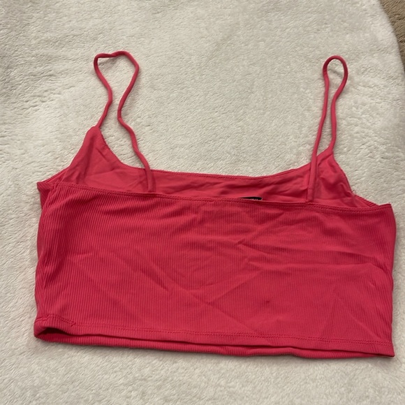 Hot Pink Crop Top - Picture 3 of 4